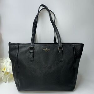 Kate Spade New York Leather Tote Bag Black Large